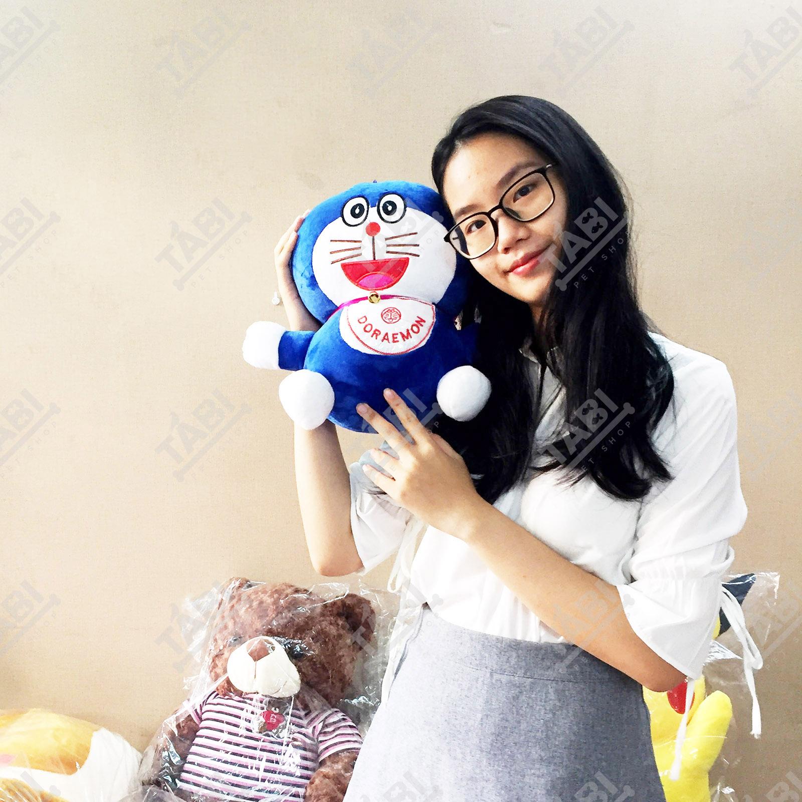 Gấu Bông Doremon Siêu Mềm Cao Thật 30cm - Doraemon Nhồi Bông Siêu Cute
