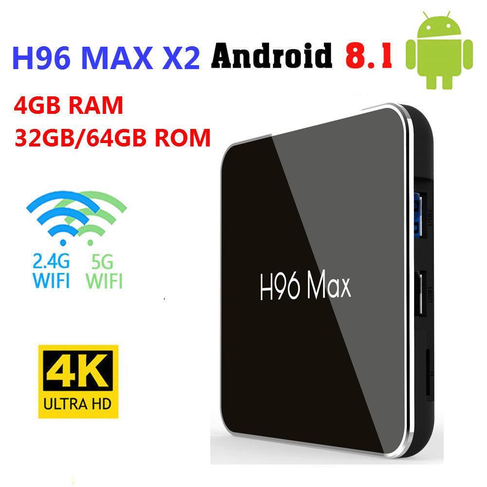 Tv box h96 max x2 ram 4gb rom 32gb cực mạnh, hình ảnh đẹp, chơi game vi vu
