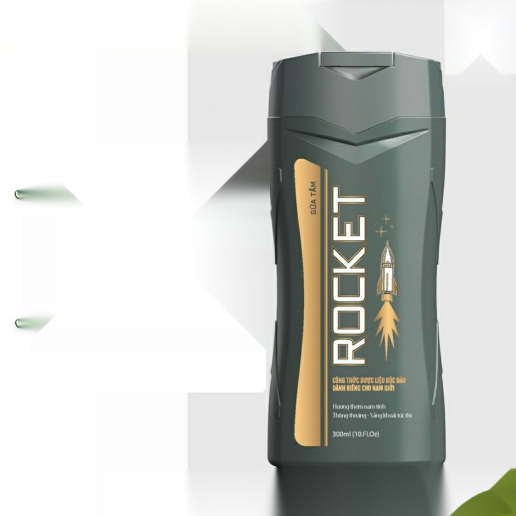Sữa tắm Rocket 300ml, ngừa mụn trứng cá, mẩn ngứa, rôm sảy_ Sao Thái Dương