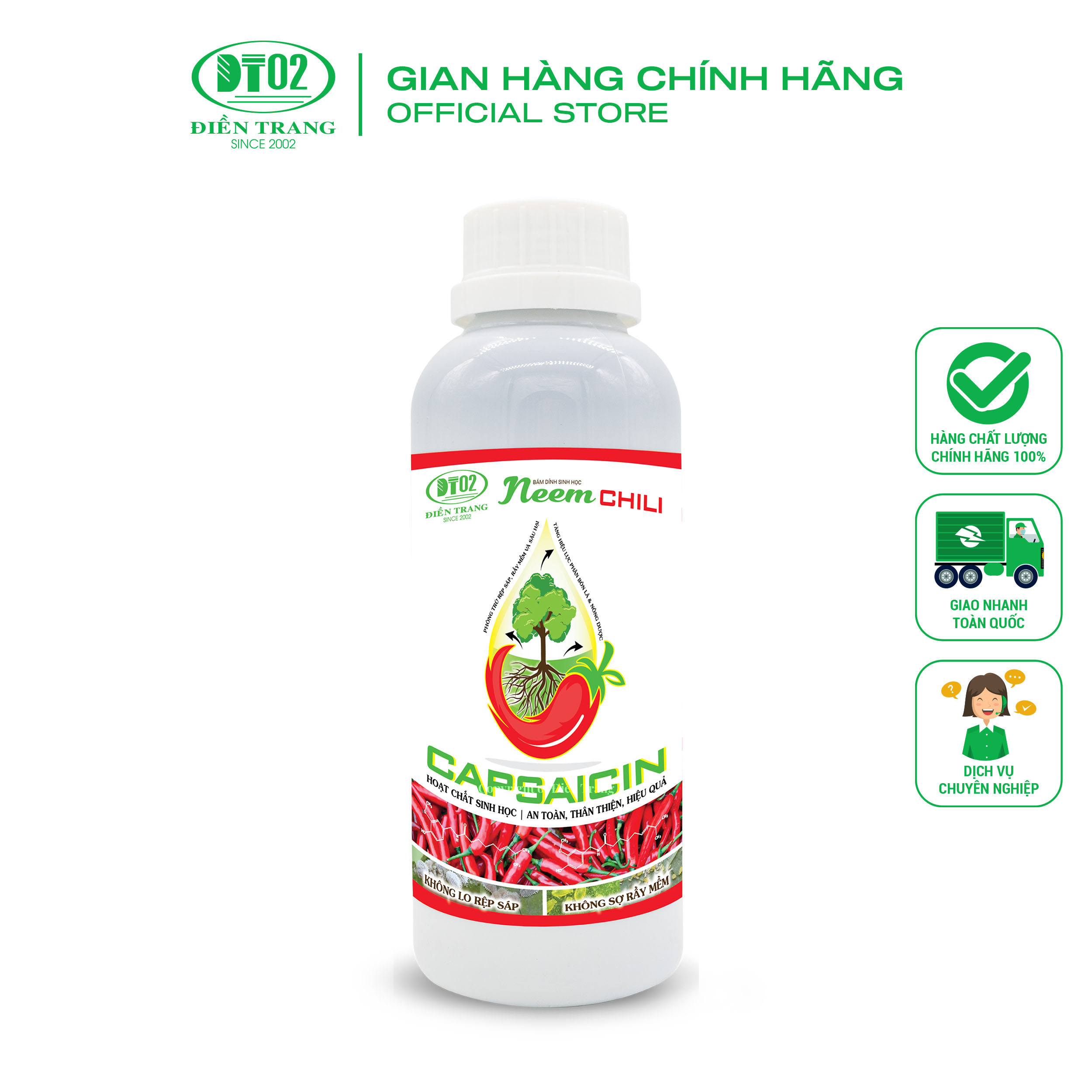 BÁM DÍNH HCSH NEEM CHILI 500ML