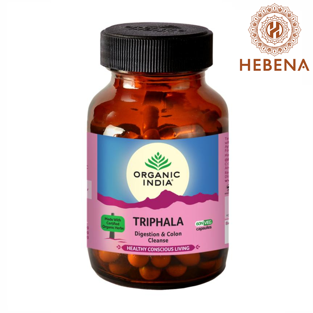 Viên uống thanh lọc ruột Organic India Triphala - hebenastore