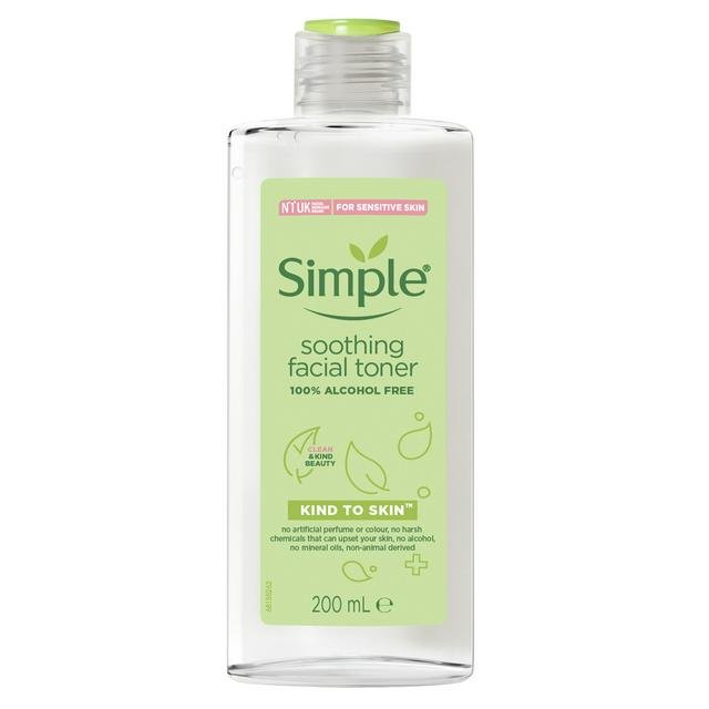 [HCM]Nước Hoa Hồng Simple Dành Cho Da Nhạy Cảm 200ml Kind to Skin Soothing Facial Toner