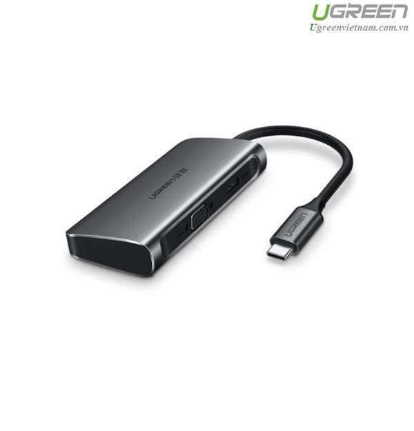Cáp chuyển usb type c sang usb 3.0, hdmi, vga ugreen 50319 hỗ trợ sạc