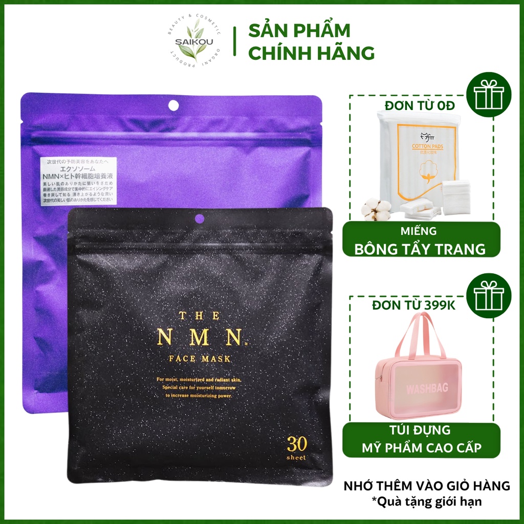 Mặt nạ tế bào gốc nmn nhật bản nâng cơ trẻ hóa da face mask saikou, mặt nạ dưỡng da the nmn face mask