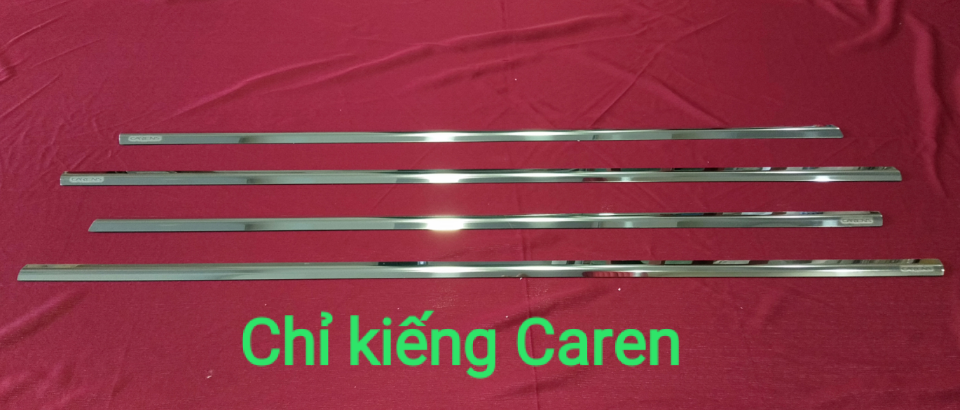 Viền inox chân kính kia caren
