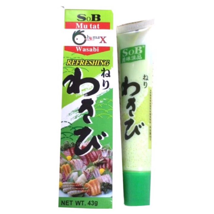 10 tuýp Mù tạt Wasabi SoB 43g nhập khẩu siêu cay