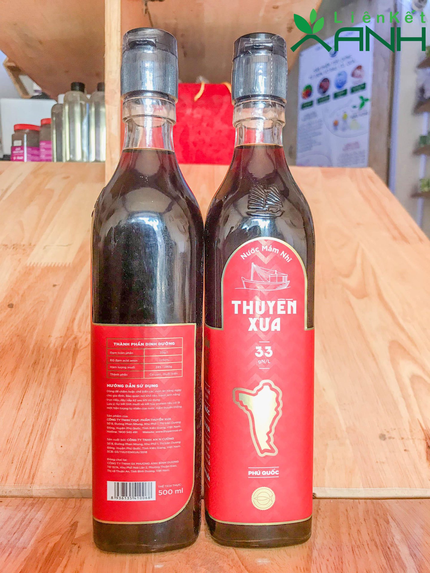 NƯỚC MẮM NHĨ THUYỀN XƯA 33 ĐỘ LIÊN KẾT XANH