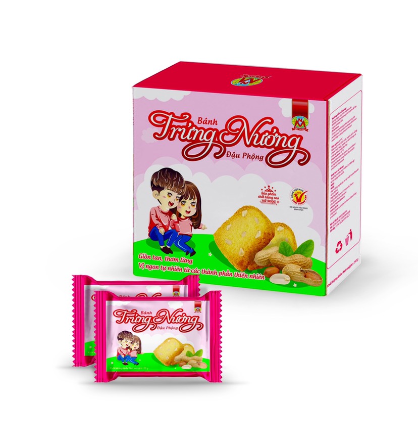 240g Bánh trứng nướng ĐẬU PHỘNG sữa tươi GIÒN TAN, AXIT BÉO KHÔNG BÃO HÒA ĐƠN giảm cholesterol xấu