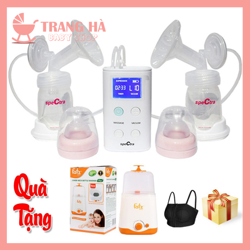 🏆CHÍNH HÃNG🏆Máy hút sữa Spectra 9 Plus tặng máy hâm sữa 2 bình Fatz và áo hút sữa rảnh tay