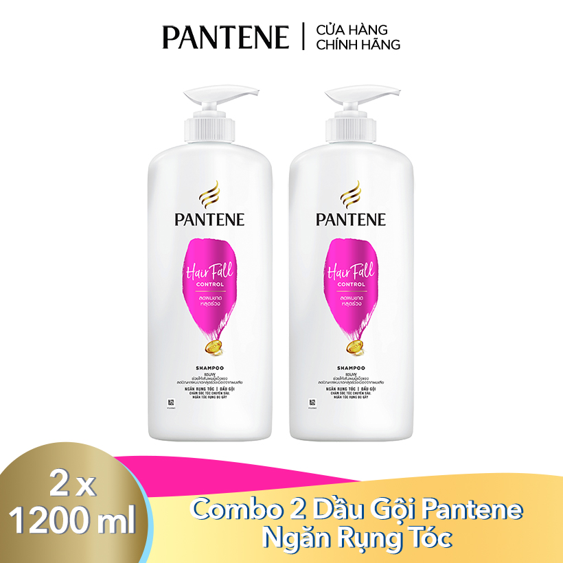 Pantene Pro-V Dầu GộiNgăn Rụng Tóc / Phục Hồi Hư Tổn / Suôn Mượt Óng Ả Chăm Sóc Tóc 1200ml - Combo 2