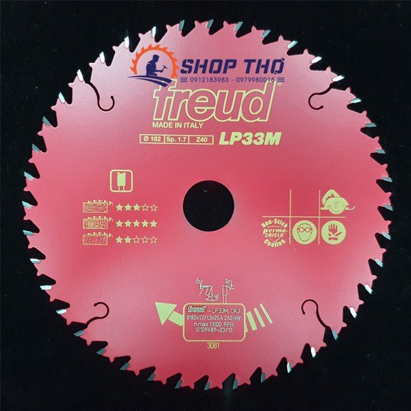 Lưỡi cưa Freud Pro đường kính 182mm cốt 25.4mm