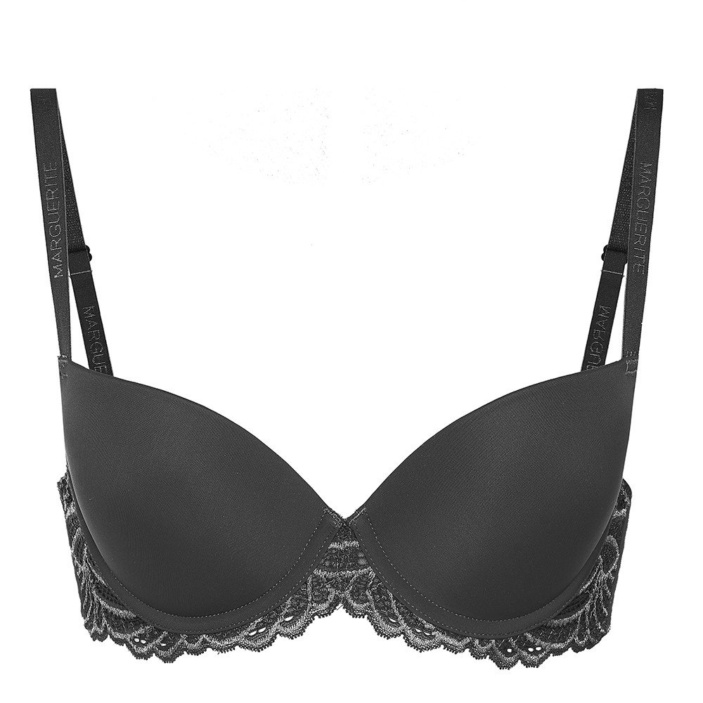 [FREESHIP - 100% HÀNG CHÍNH HÃNG] Áo ngực nữ Marguerite 22132 có gọng, mút vừa nâng đẩy ngực tạo khe màu Xám đen
