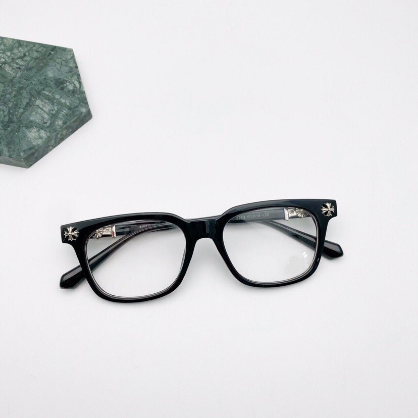 Gọng Kính cận, Kính giả cận Mắt vuông Chrome họa tiết cao cấp - CH2273 (Nhiều màu)