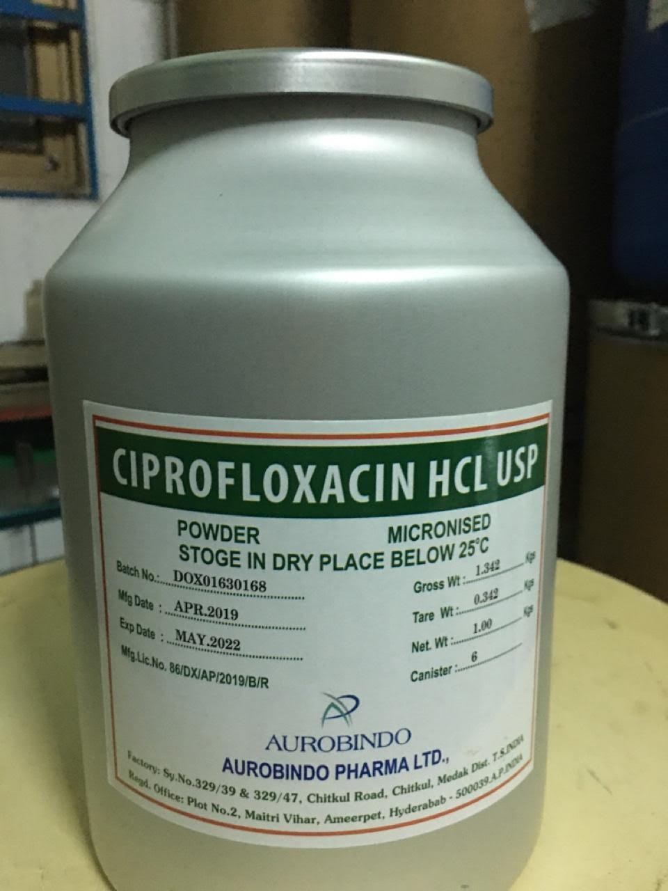 Kháng sinh Ciprofloxacin dùng trong nuôi trồng thuỷ sản