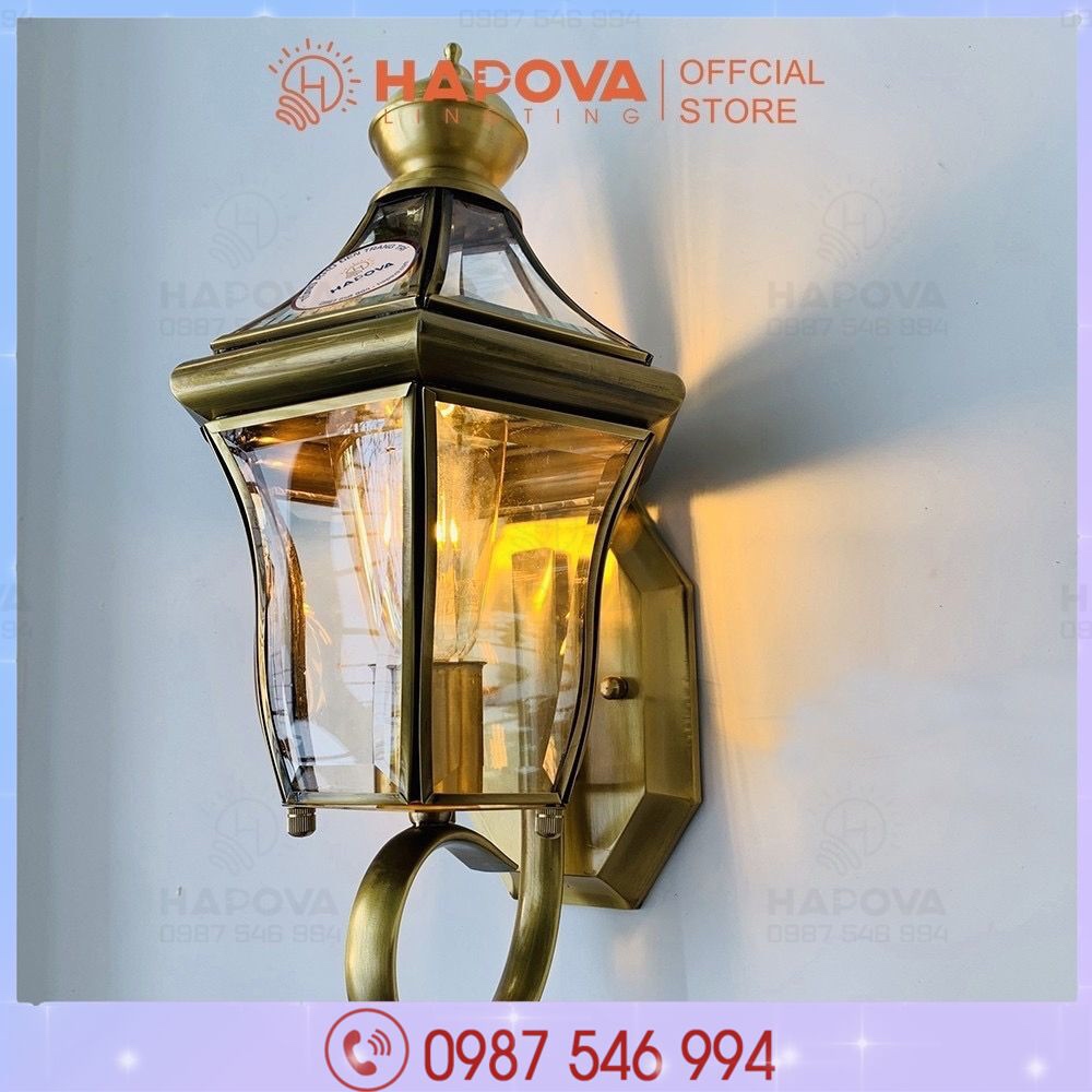 Đèn tường trang trí, đèn treo tường cao cấp bằng Đồng HAPOVA  DGT 1008