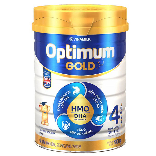 Sữa bột optimum gold 4 hộp 900g