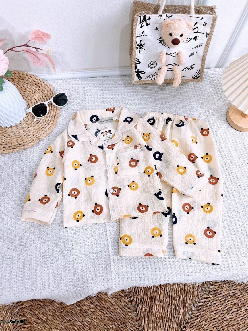 Bộ pijama dài tay cho bé 8-18kg