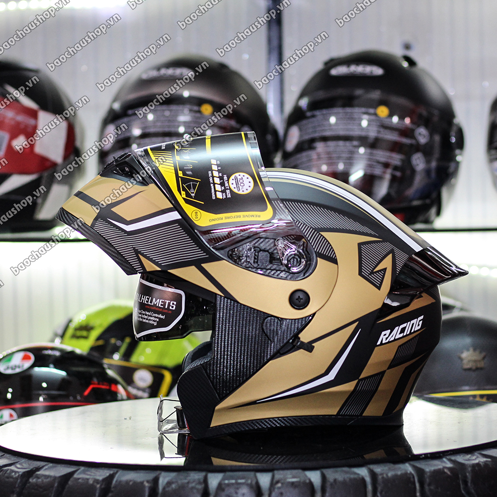 Mũ bảo hiểm Royal Fullface M168- [Vàng]