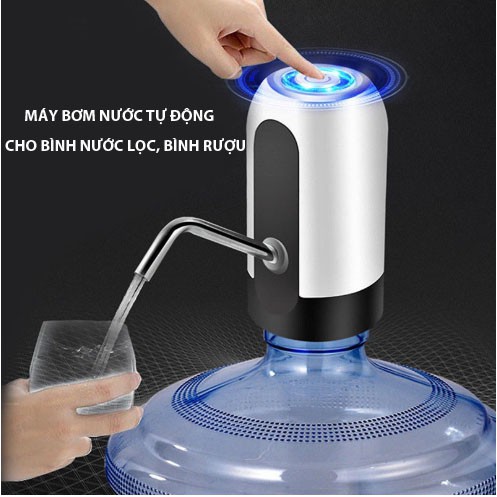 Vòi bơm hút bình nước bình rượu điện tự động có sạc USB, Bình Bơm Nước - Vòi Bơm Hút Nước Tự Động Mini Đầu Sạc USB, Chịu Nhiệt Tốt, Vòi hút nước thông minh Vòi hút nước tự động sử dụng đầu cắm usb