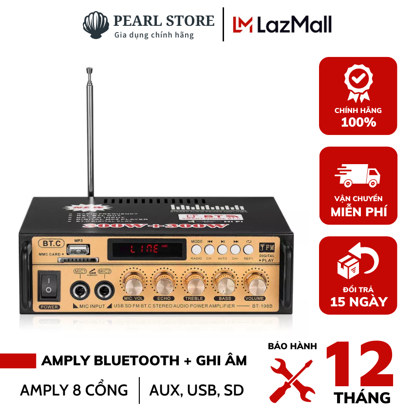  Bán Amply karaoke Bluetooth TPHCM Amly Karaoke gia đình Amli Bluetooth Âm ly mini giá rẻ. TÌM MUA Amply Mini Karaoke Tely-BlJ253 12V-220V Bluetooth - Tích hợp chạy thẻ nhớ USB điều khiển từ xa thu sóng FM radio Micro- Thỏa sức ca hát 