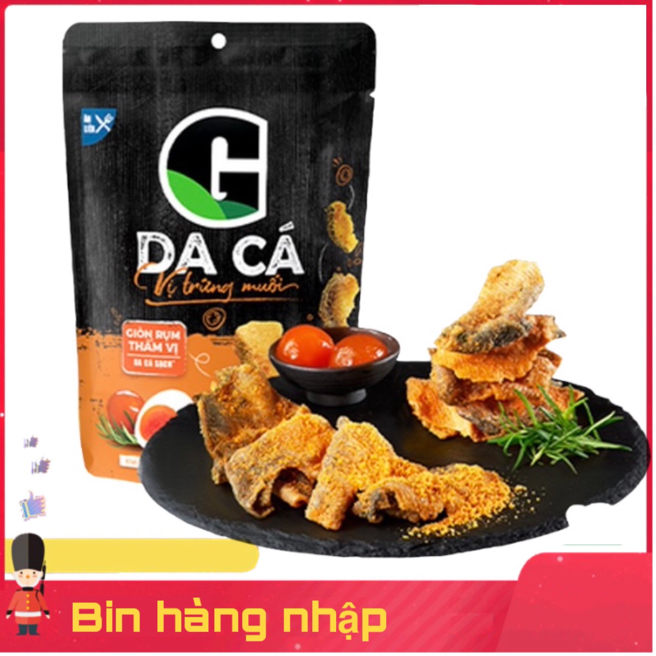 Da cá trứng muối G loại ngon túi sang trọng