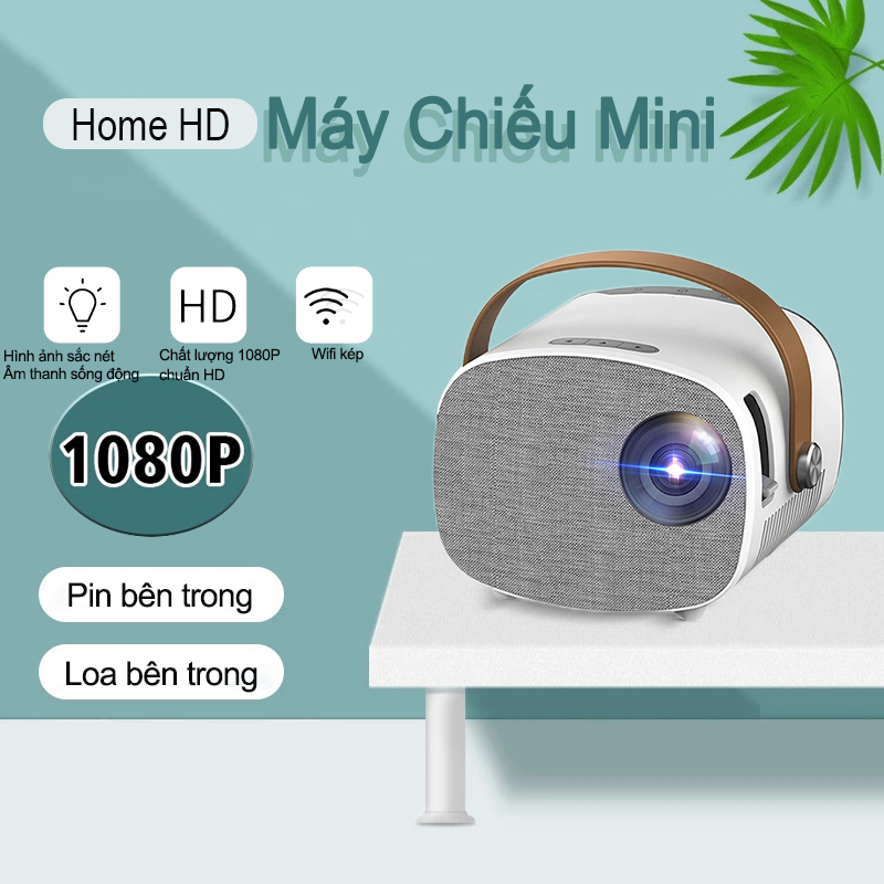 Máy chiếu phim gia đình,máy chiếu mini+kết nối điện thoại/wifi+full hd 1080p,tương thích với nhiều loại thiết bị khác
