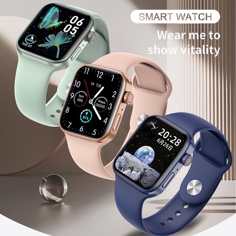 Đồng Hồ Thông Minh Smartwatch 7 - Đồng Hồ Thông Minh Giá Rẻ - Màn Hình Cảm Ứng Tràn Viền Thông Minh - Tương Thích IOS, Androi - Nghe Gọi Trực Tiếp - Chống nước IP67 - Hỗ Trợ cuộc gọi, SMS, Facebook, ...