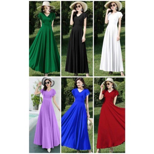 Đầm Váy Maxi dài có tay Mùa hè cho nữ Váy đầm dạ hội