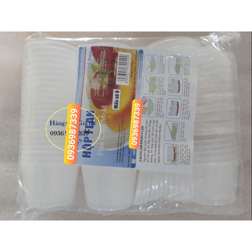 50 hủ bánh flan tròn số 0