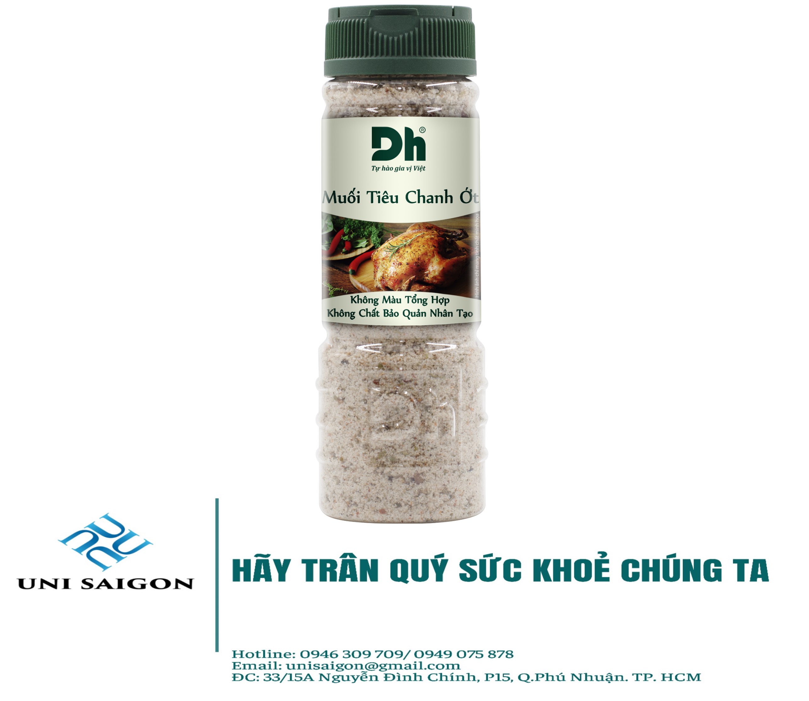 Hũ Muối Tiêu Chanh Ớt Tây Ninh (120G) - Thương hiệu DH Foods