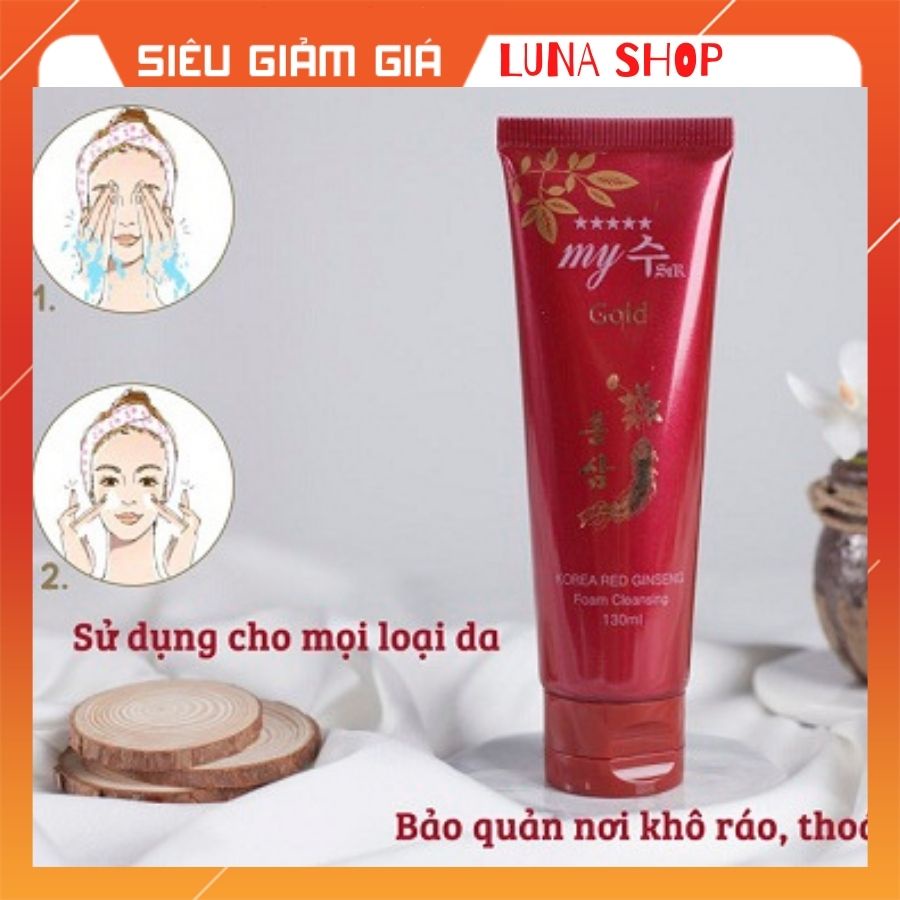 { Sale !!! }Sữa rửa mặt Hồng Sâm Cleansing làm trắng sáng Hàng Nội Địa Hàn Quốc