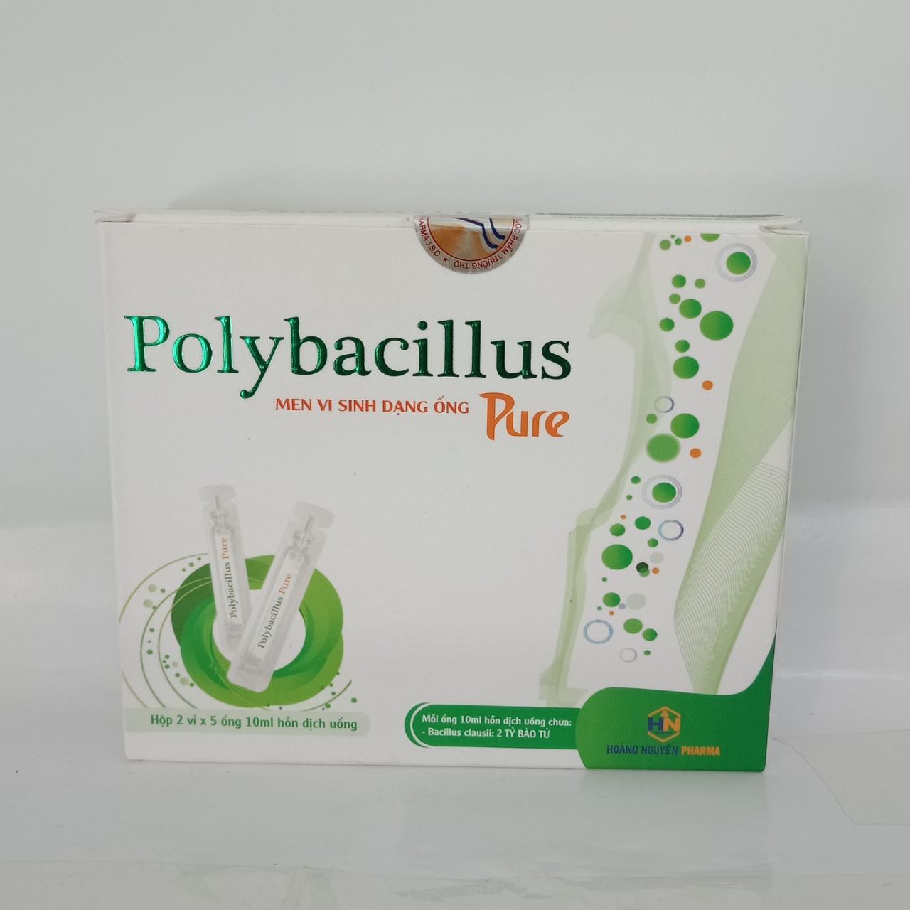Men vi sinh POLYBACILLUS PURE - hộp 10 ống