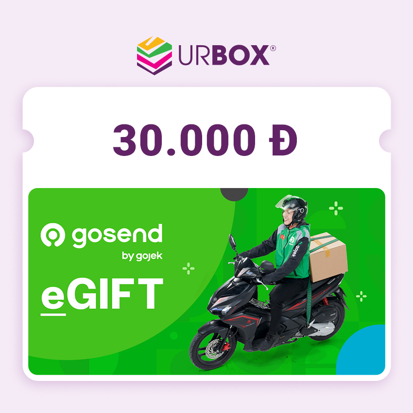 [Gojek | UrBox] Evoucher trị giá 30,000đ Khi Đặt GoSend trên Ứng Dụng Gojek