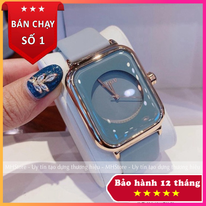 Đồng hồ nữ Guou dây silicon mềm mại, thiết kế trẻ trung thời trang Hàn Quốc đẹp giá rẻ ♥️ Bảo hành 12 tháng [Tặng bông tai]