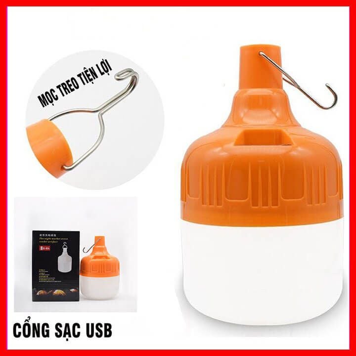 Bóng đèn tích điện 150W bé ,bóng đèn led siêu sáng , bóng đèn sạc tích điện độ bền cao. có móc treo tiện lợi, Bóng đèn tích điện dùng cho hoạt động buôn bán , dã ngoại ngoài trời , phòng khi mất điệ