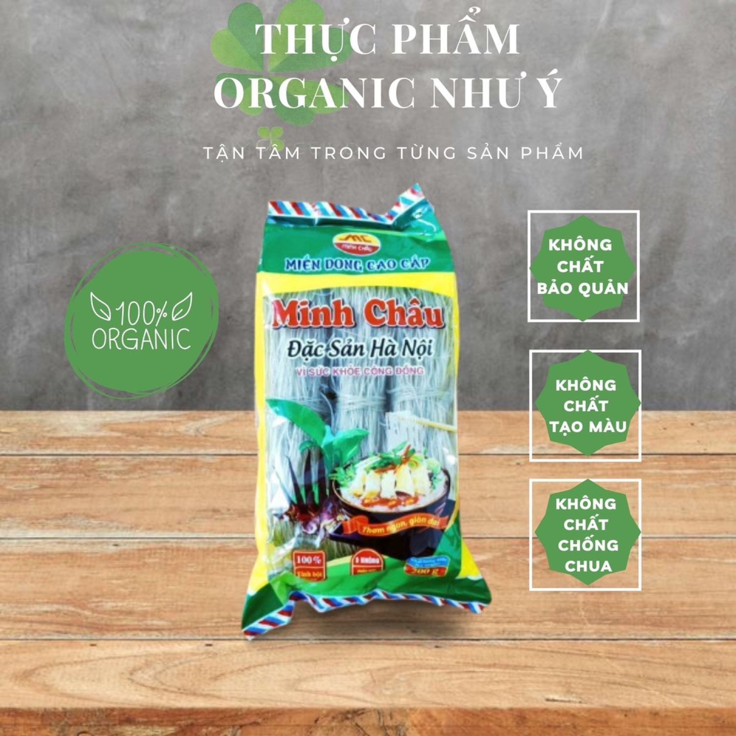 Miến dong cao cấp minh châu 100% dong riềng, dai ngon