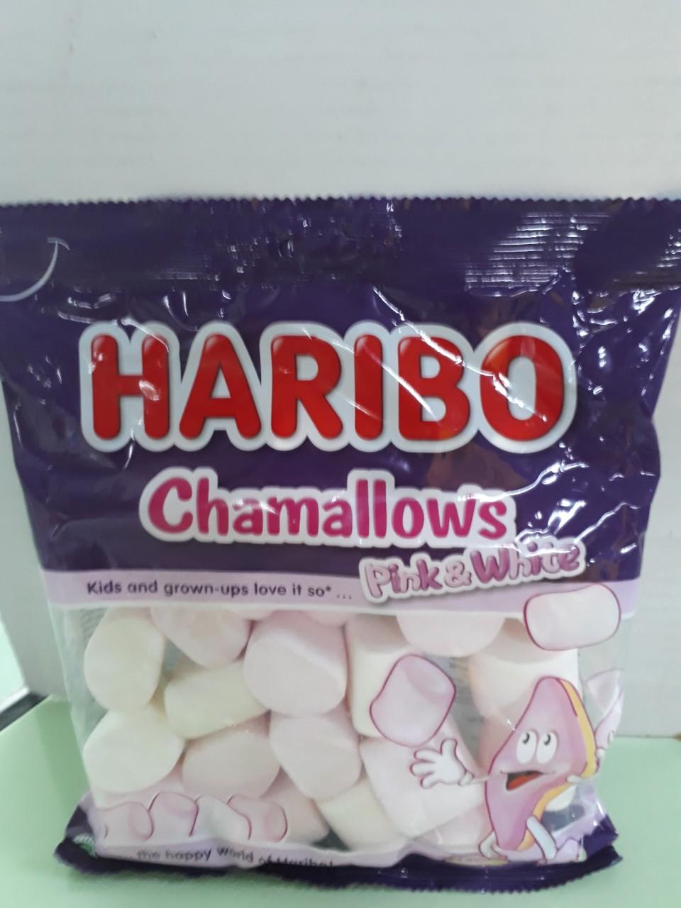 Kẹo xốp haribo chamallows hearts 150g màu tím - 8691216014916
