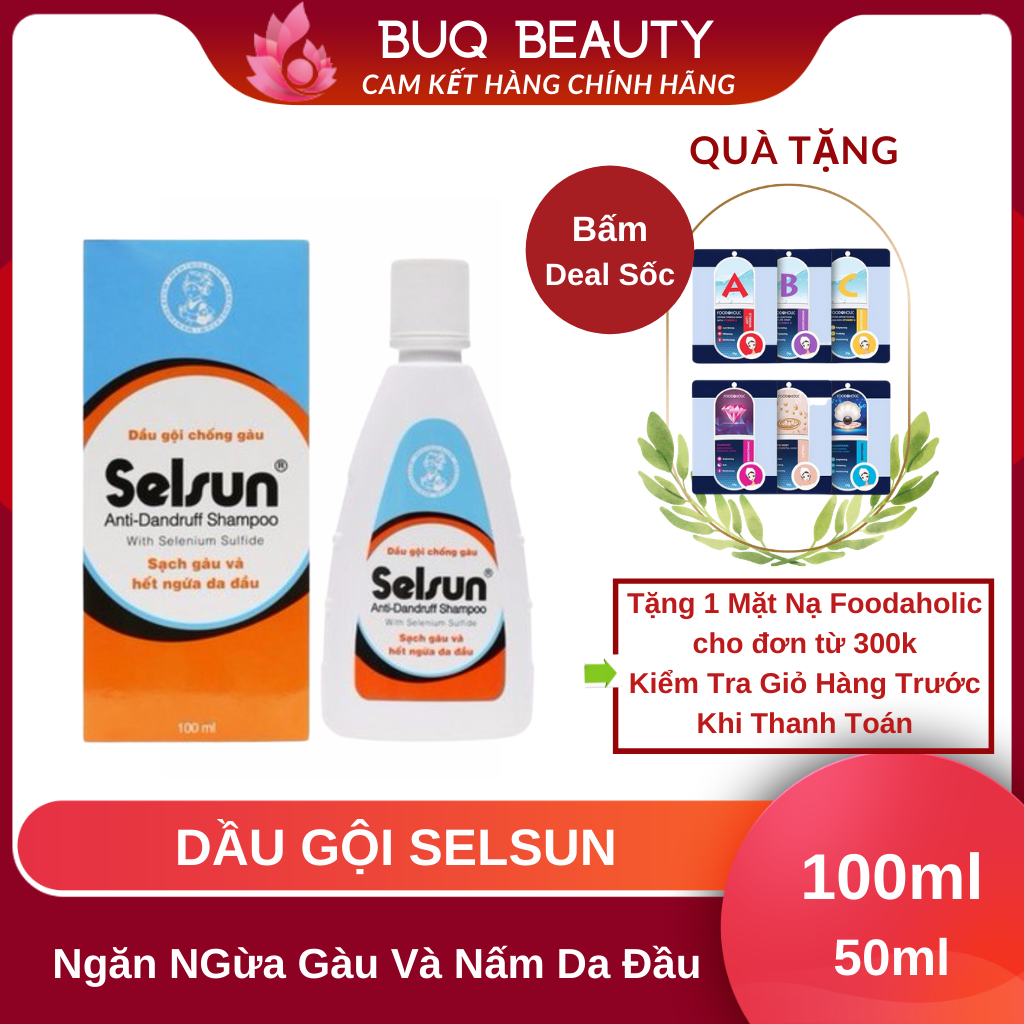 Dầu gội selsun 100ml /50ml ngăn ngừa gàu và nấm da đầu