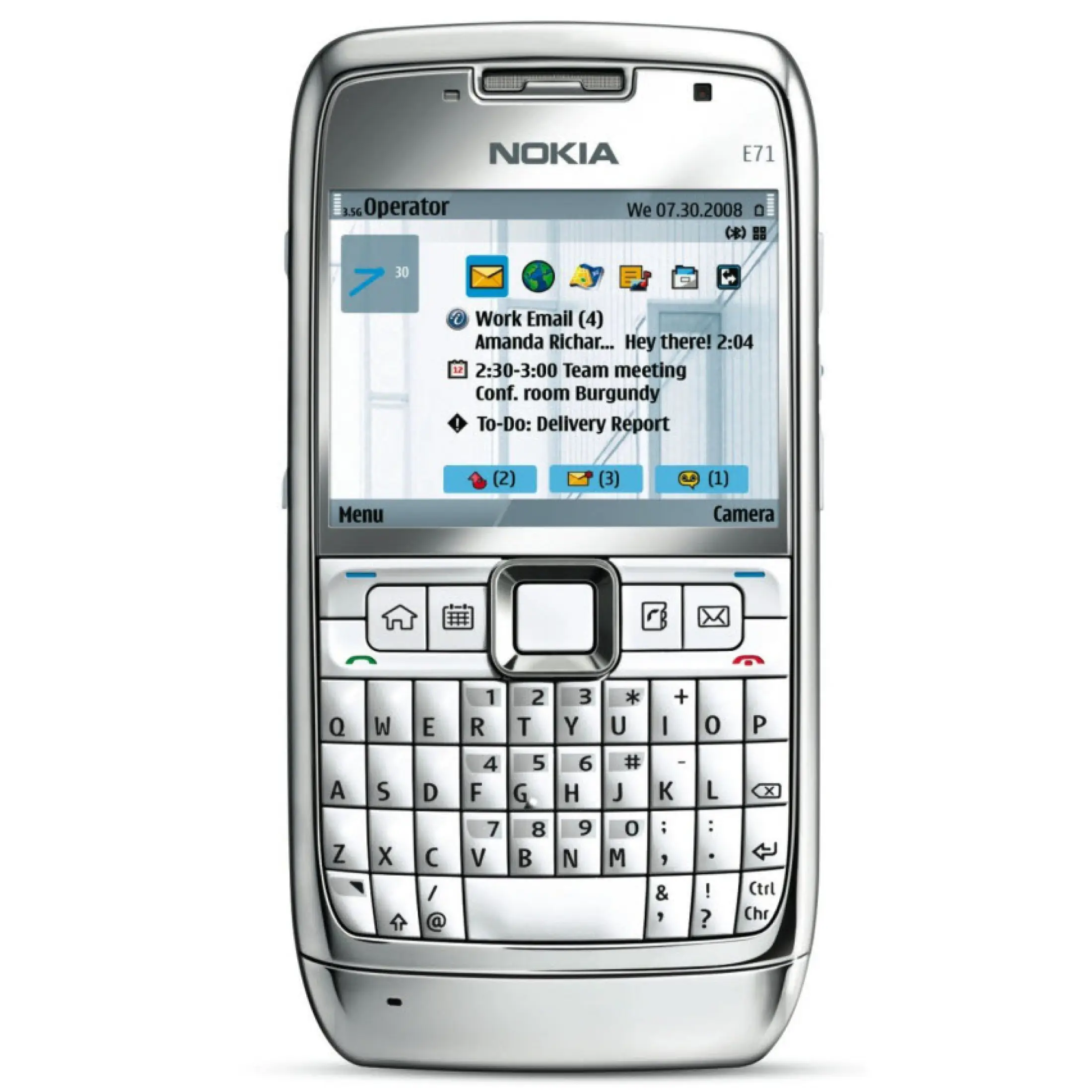 [ Mua lẻ giá sỉ ] Điện Thoại Nokia E71 - Bàn phím QWERTY 24 phím tiện lợi