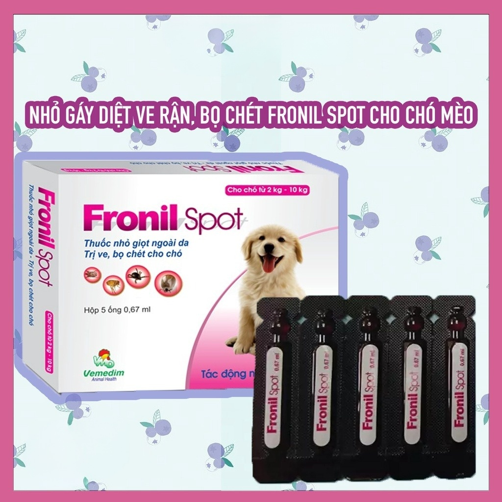 NHỎ GÁY FRONIL DIỆT VE RẬN, BỌ CHÉT Ở CHÓ MÈO - GÒNPETSHOP