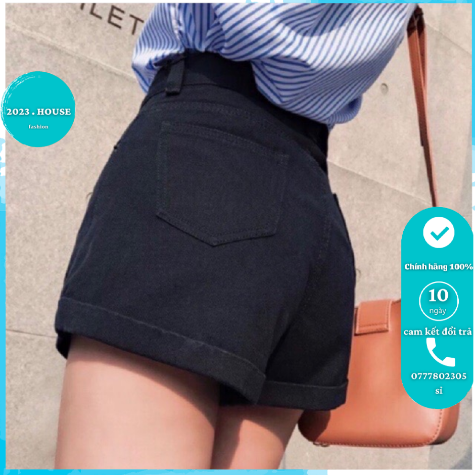 Quần short kaki trơn đơn giản 2023 House