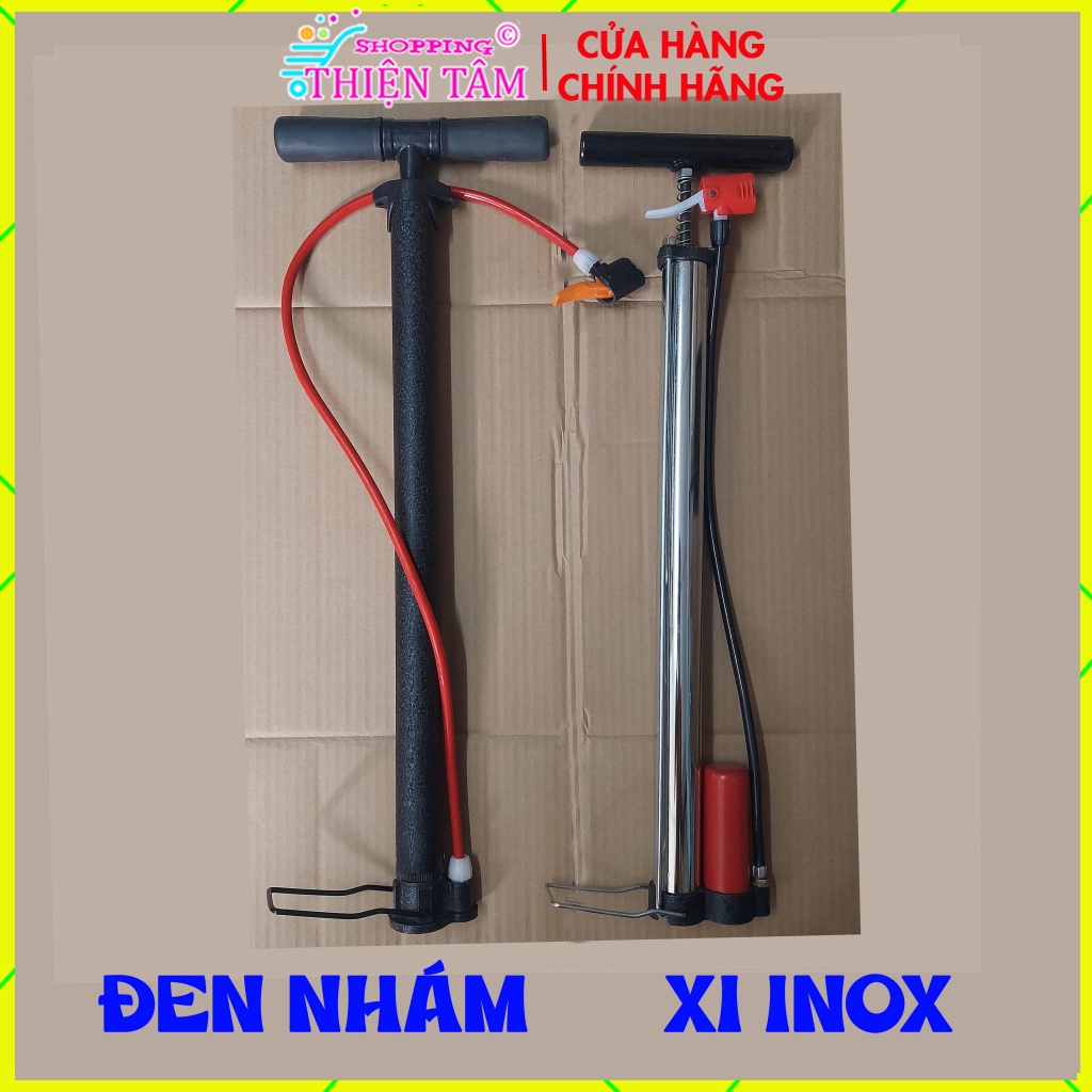 Ống Bơm Thân Xi Inox /Đen nhám Siêu Đẹp Bơm Xe Máy Xe Đạp Xe Đạp Điện
