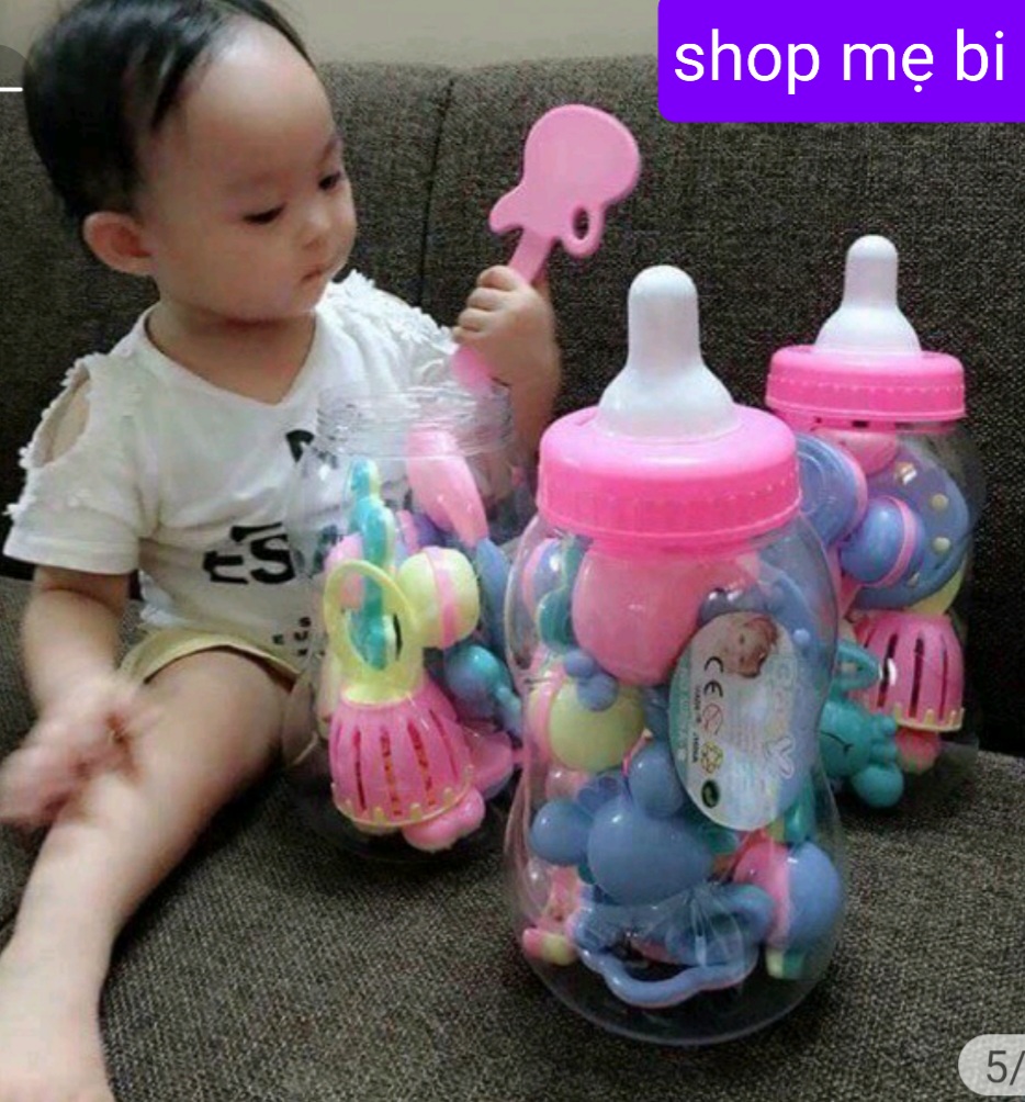 Bình Sữa Xúc Xắc, Đồ Chơi Xúc Xắc bình sữa, Bộ xúc xắc bình sữa Baby Toys cho bé thỏa sức vui chơi, đồ chơi cho bé, bộ xúc xắc cho bé, bộ bình sữa xúc xắc cho bé