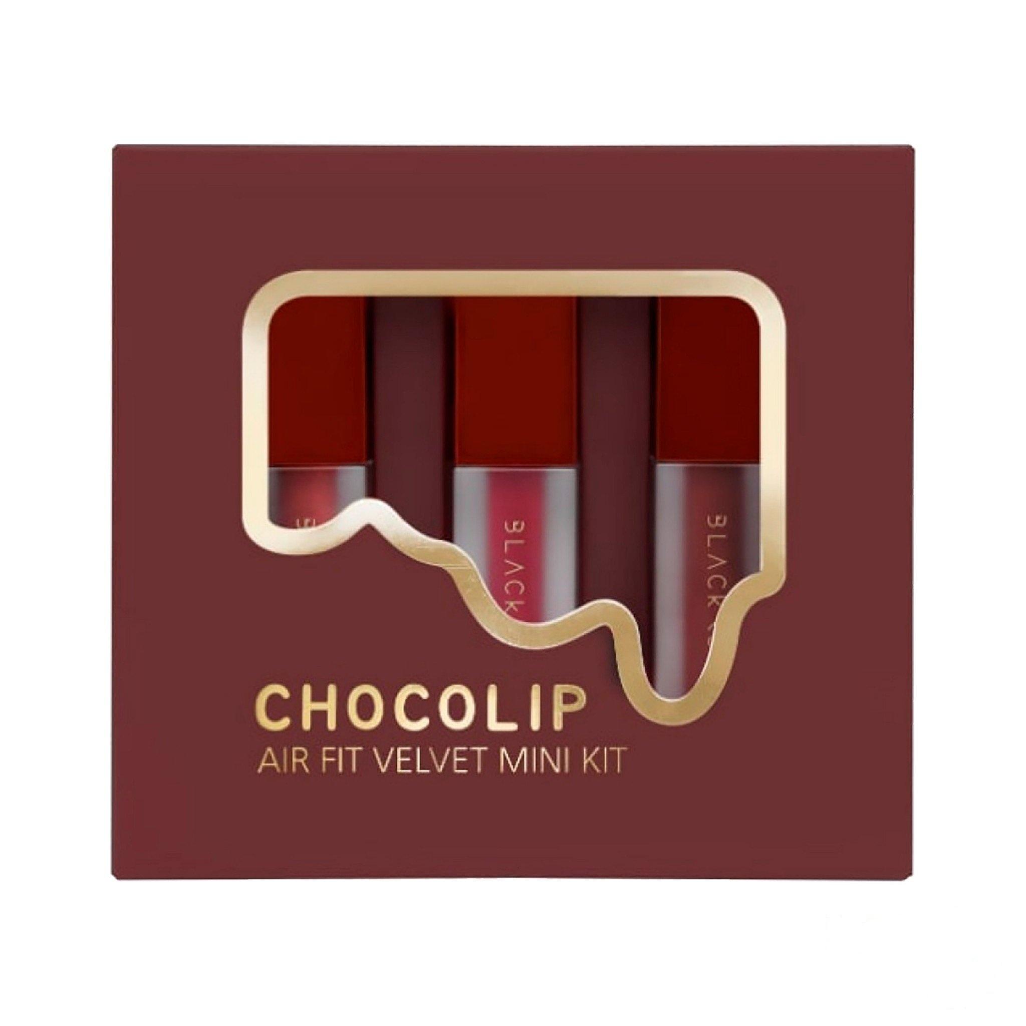 Set 3 Son Mini Black Rouge Air Fit Velvet Tint Mini Kit Chocolip