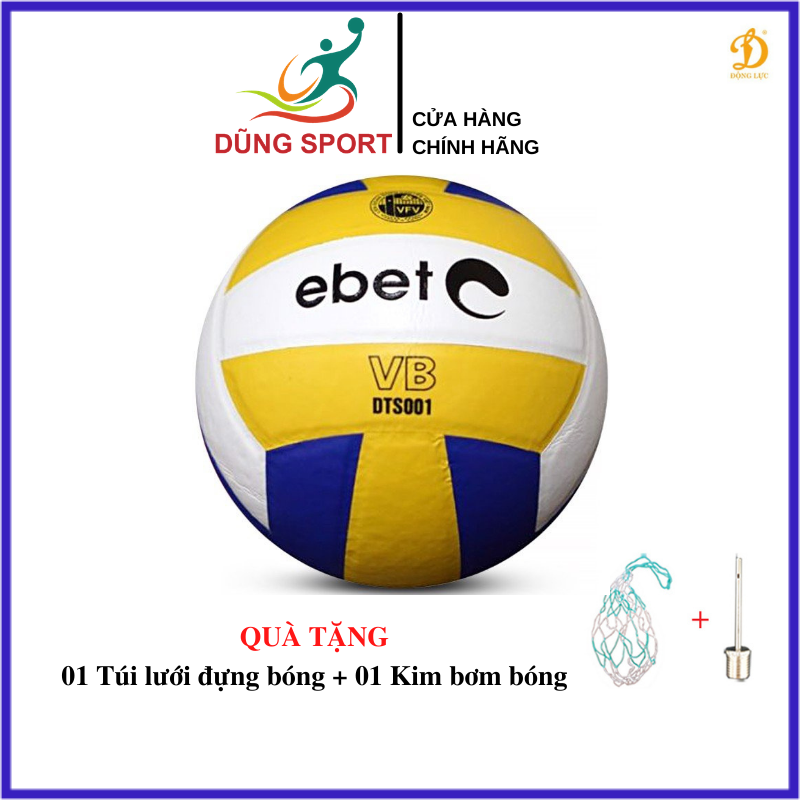 Bóng chuyền Động Lực Ebet DTS 001 chính hãng tiêu chuẩn thi đấu