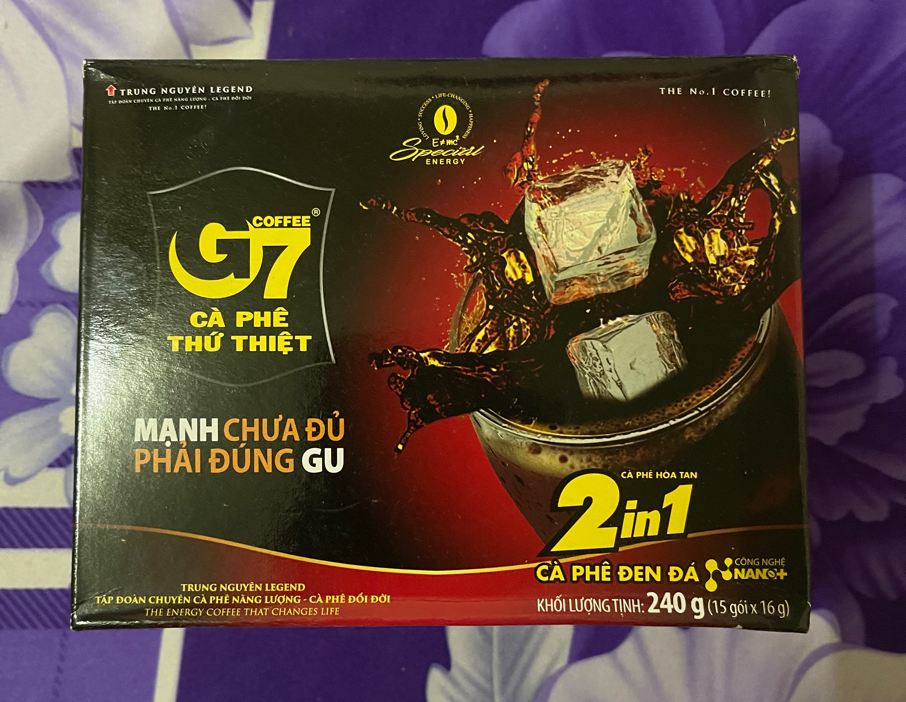 Cà phê g7 đen 2in1