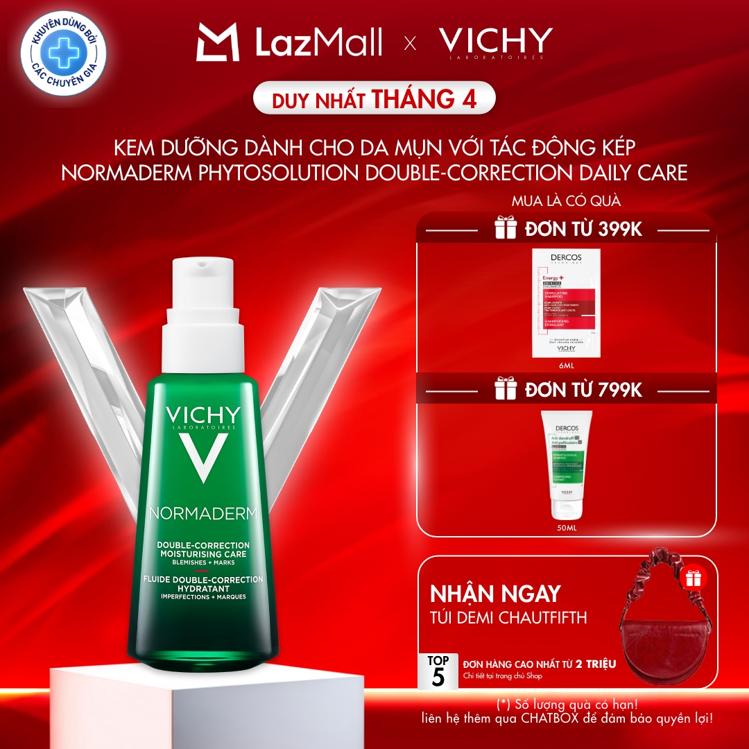 Kem dưỡng dạng gel sữa dành cho da mụn với tác động kép Normaderm Phytosolution Double-Correction Daily Care 50ml