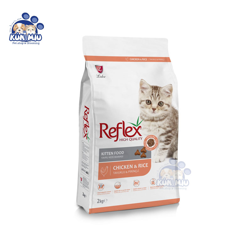 [Hoàn Tiền 10%] Thức Ăn Cho Mèo Con REFLEX KITTEN Vị Thịt Gà 2kg