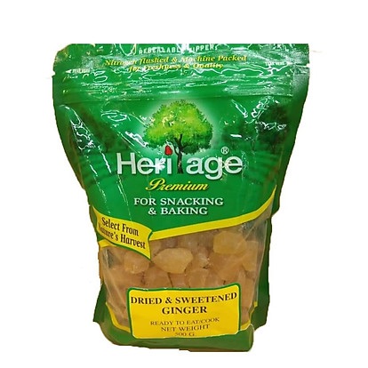 Gừng sấy dẻo heritage thái lan gói 500gr- dried & sweentened ginger