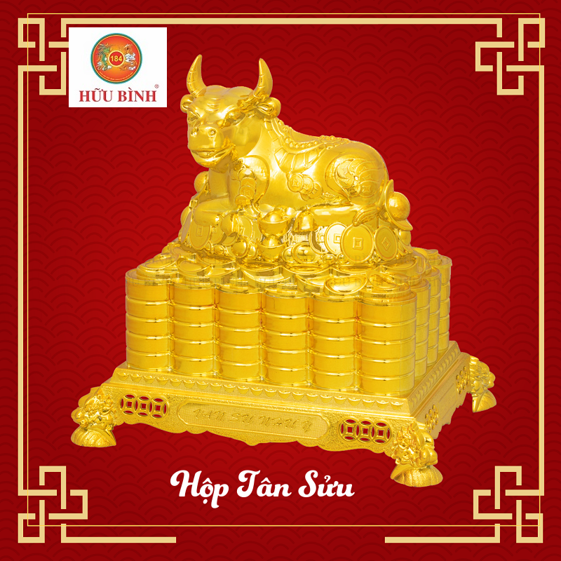 Bánh Đậu Xanh Hình Trâu Vàng - Hộp Tân Sửu